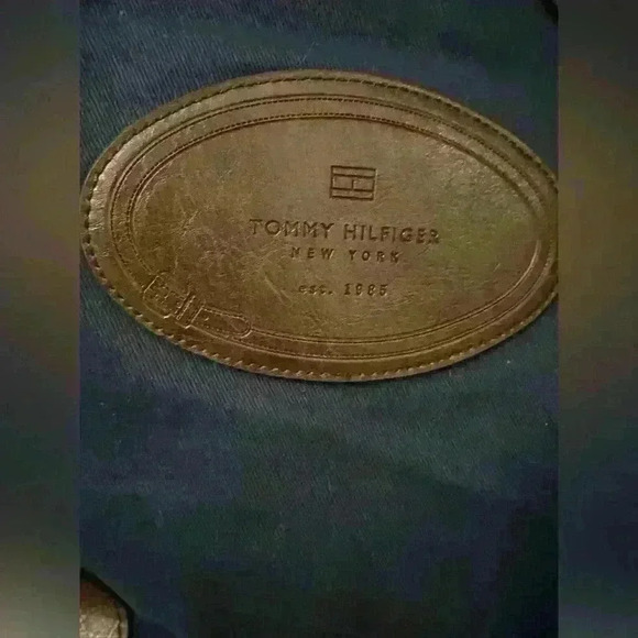 Tommy Hilfiger Navy Blue and
Leather shoulder‎ Bag - Picture 4 of 5